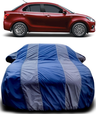 APNEK Car Cover For Maruti Suzuki Dzire (With Mirror Pockets)(Blue, Grey)