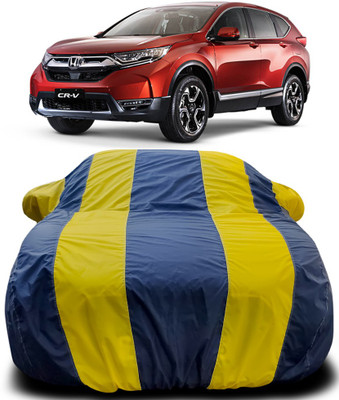 MoTRoX Car Cover For Honda CR-V (With Mirror Pockets)(Blue, Yellow)