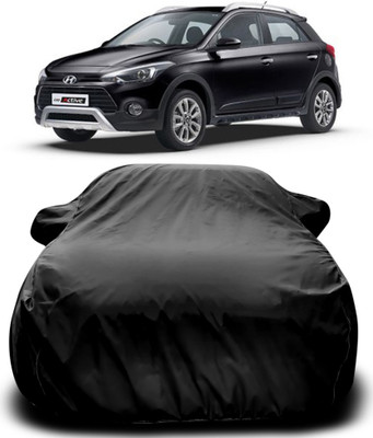 MoTRoX Car Cover For Hyundai i20 Active (With Mirror Pockets)(Black)