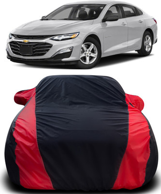MoTRoX Car Cover For Chevrolet Cruze (With Mirror Pockets)(Black, Red)