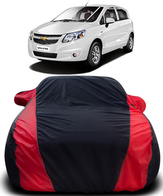 Elegance Car Cover For Chevrolet UVA (With Mirror Pockets)(Black, Red)
