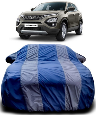 Gavya Car Cover For Tata Harrier (With Mirror Pockets)(Blue, Grey)