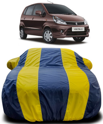 APNEK Car Cover For Maruti Suzuki Zen Estilo (With Mirror Pockets)(Blue, Yellow)