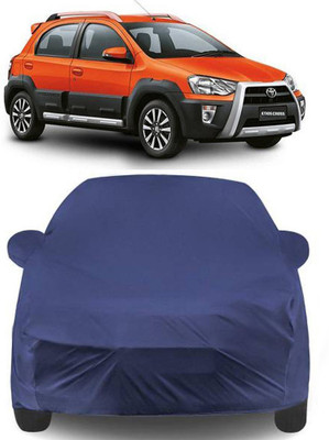 APNEK Car Cover For Toyota Etios Cross (With Mirror Pockets)(Blue)