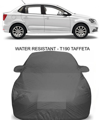 APNEK Car Cover For Volkswagen Ameo (With Mirror Pockets)(Grey)