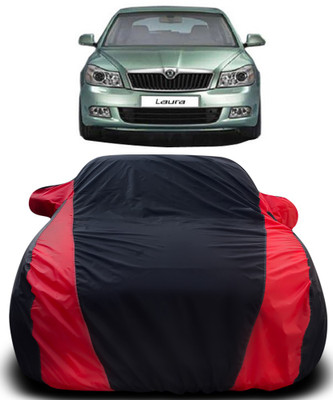 APNEK Car Cover For Skoda Laura (With Mirror Pockets)(Black, Red)