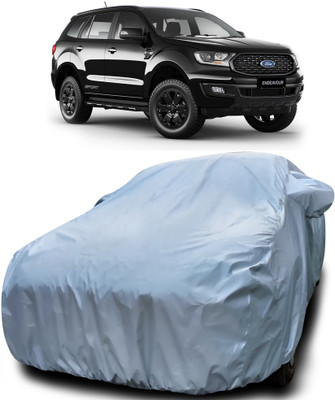 MoTRoX Car Cover For Ford Endeavour (With Mirror Pockets)(Silver)