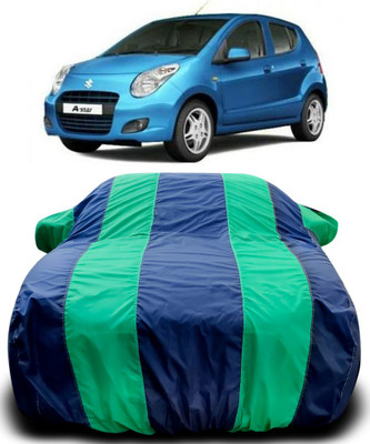 MoTRoX Car Cover For Maruti Suzuki A-Star (With Mirror Pockets)(Blue, Green)