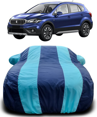 NUMBOR ONE Car Cover For Maruti Suzuki S-Cross (With Mirror Pockets)(Blue, Blue)