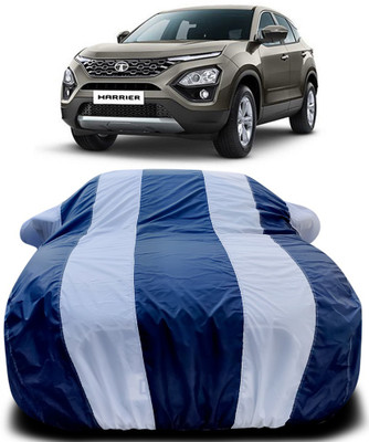 MoTRoX Car Cover For Tata Harrier (With Mirror Pockets)(Blue, White)