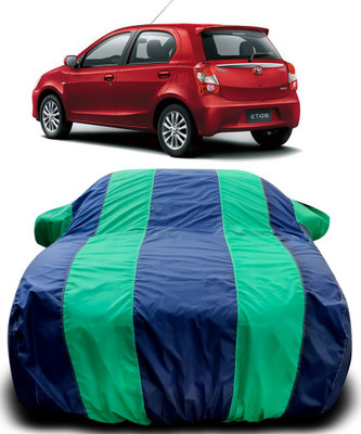 MoTRoX Car Cover For Toyota Etios Liva (With Mirror Pockets)(Blue, Green)