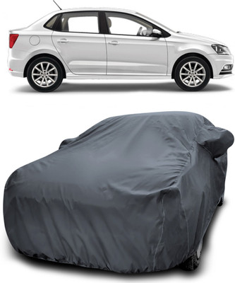 APNEK Car Cover For Volkswagen Ameo (With Mirror Pockets)(Grey)