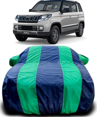 APNEK Car Cover For Mahindra TUV300 (With Mirror Pockets)(Blue, Green)
