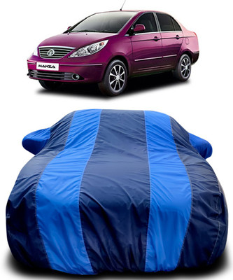 MoTRoX Car Cover For Tata Manza (With Mirror Pockets)(Blue, Blue)