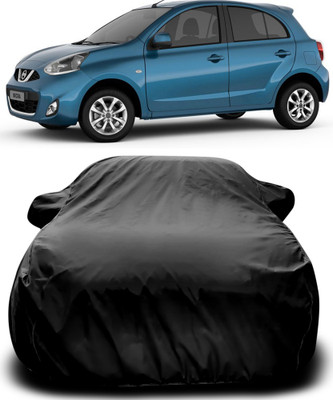 MoTRoX Car Cover For Nissan Micra (With Mirror Pockets)(Black)