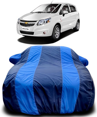 APNEK Car Cover For Chevrolet UVA (With Mirror Pockets)(Blue, Blue)