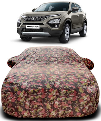 MoTRoX Car Cover For Tata Harrier (With Mirror Pockets)(Green, Red)