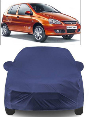 MoTRoX Car Cover For Tata Indica eV2 (With Mirror Pockets)(Blue)
