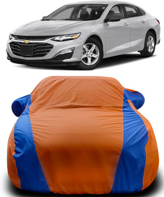 Gavya Car Cover For Chevrolet Cruze (With Mirror Pockets)(Orange, Blue)
