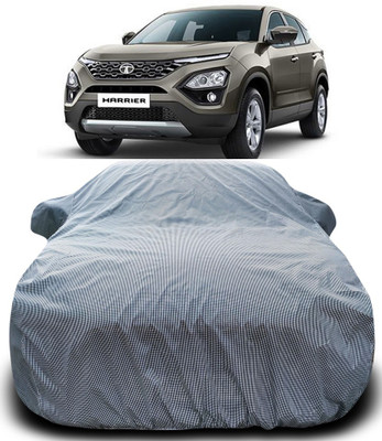 Yuniek Car Cover For Tata Harrier (With Mirror Pockets)(Black, White)