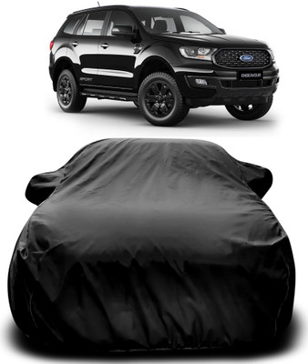 MoTRoX Car Cover For Ford Endeavour (With Mirror Pockets)(Black)