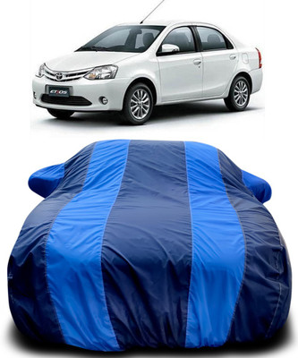 MoTRoX Car Cover For Toyota Etios (With Mirror Pockets)(Blue, Blue)