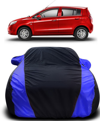 Gavya Car Cover For Chevrolet Sail U-VA (With Mirror Pockets)(Black, Blue)