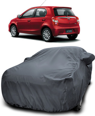 MoTRoX Car Cover For Toyota Etios Liva (With Mirror Pockets)(Grey)