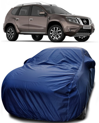 APNEK Car Cover For Nissan Terrano (With Mirror Pockets)(Blue)