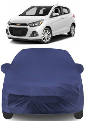 APNEK Car Cover For Chevrolet Spark (With Mirror Pockets)(Blue)