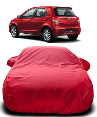 APNEK Car Cover For Toyota Etios Liva (With Mirror Pockets)(Red)