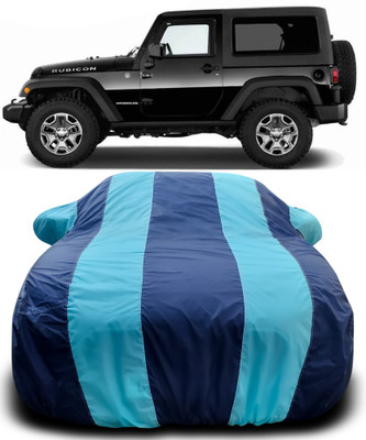 APNEK Car Cover For Mahindra Thar (With Mirror Pockets)(Blue, Blue)