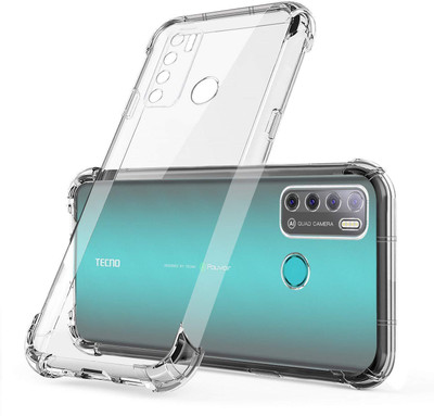 printyug Back Cover for Tecno Spark 5, Tecno Spark 5 Pro, Tecno Camon 15(Transparent, Shock Proof, Silicon, Pack of: 1)