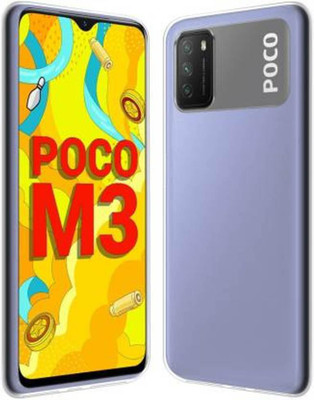 DMJHP Back Cover for Poco M3(Transparent, Pack of: 1)