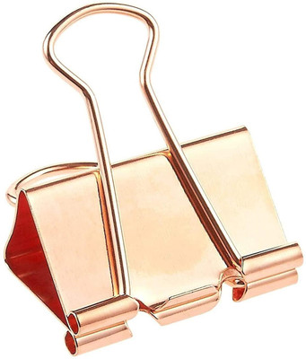 VAJIN 40 19 mm Metal Binder clip(Set of 40, Rose Gold)
