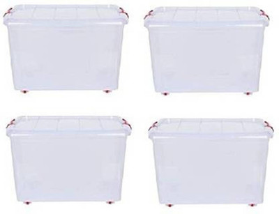 Easymart Plastic Utility Container  - 25 L(Pack of 4, White)