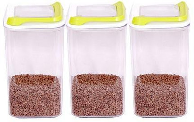 AKR Plastic Grocery Container  - 3 L(Pack of 3, Green)