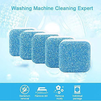 Fitaza 10 Pcs Washing Machine Descaler Tablets | Washing Machine Dishwashing Detergent(10 Tablet)