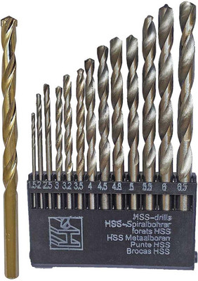 Inditrust Heavy duty 13pc HSS Drill bit Good for wood and Aluminium 1pc Masonry drill bit (Pack of 2)