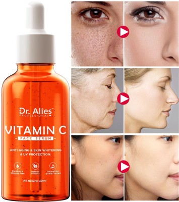 Dr. Alies Professional Vitamin C Face Serum – Skin Brightening Serum , Anti-Aging, Skin Repair, Supercharged Face Serum, Dark Circle, Fine Line & Sun Damage Corrector Face Serum  (30 ml)