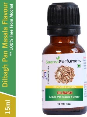 Saanvi perfumers Dilbagh Pan Masala Flavour For Used in Gutkha, Pan Masala, and Other Desserts (No Chemical | No Preservatives) Pan Masala Liquid Food Essence(15 ml)