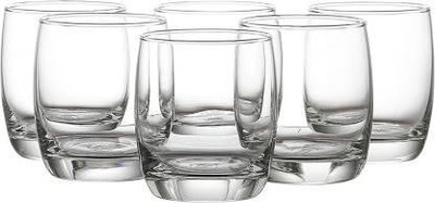 MANTRAA SALES (Pack of 12) Aqua Crystal Clear Sturdy Whiskey Wine Beer Juice & Scotch Glass 300 ml Each Glass Set of (12) Pcs. Glass Set Water/Juice Glass(300 ml, Glass, Clear)