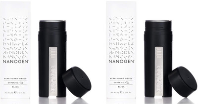 NANOGEN Thickening Hair Fibres Black Combo of 2(30 g)