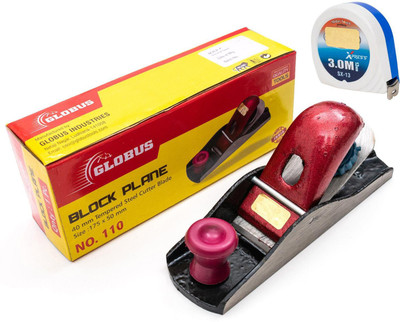 Globus BLOCK 7 +TAPE 3MTR STEEL Hand Plane(17.5 cm)