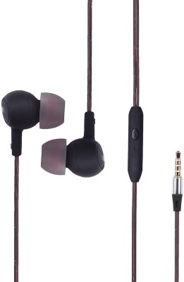 Helo Kuki Rock 3.5mm Jack High Bass Wired Headset(Black, In the Ear)