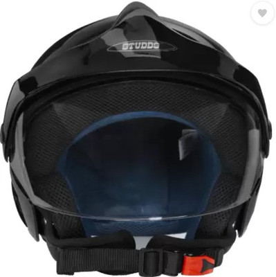 STUDDS Marshal Motorbike Helmet(Black)