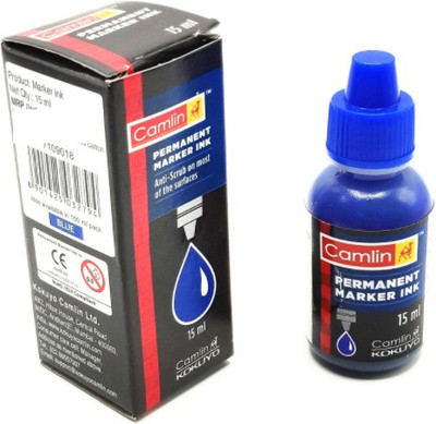 Kokuyo Camlin Permanent Marker Pen Blue Ink 15 ml Marker Refill(Blue)