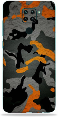 OggyBaba redmi note 9, redmi note9 Mobile Skin(Military Orange Camouflage With Matte Finish)