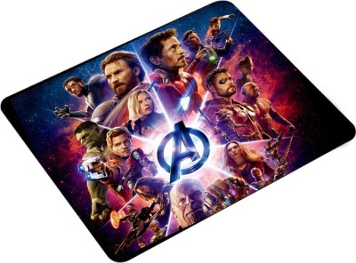 ADITI Designs Avenger A Symbol_2 theme on black Mousepad(Multicolor)