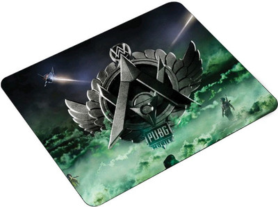 ADITI Designs PUBG Mobile Green theme Designs Non Slip Base Mousepad(Multicolor)